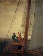 Caspar David Friedrich The Sailboat Sweden oil painting artist